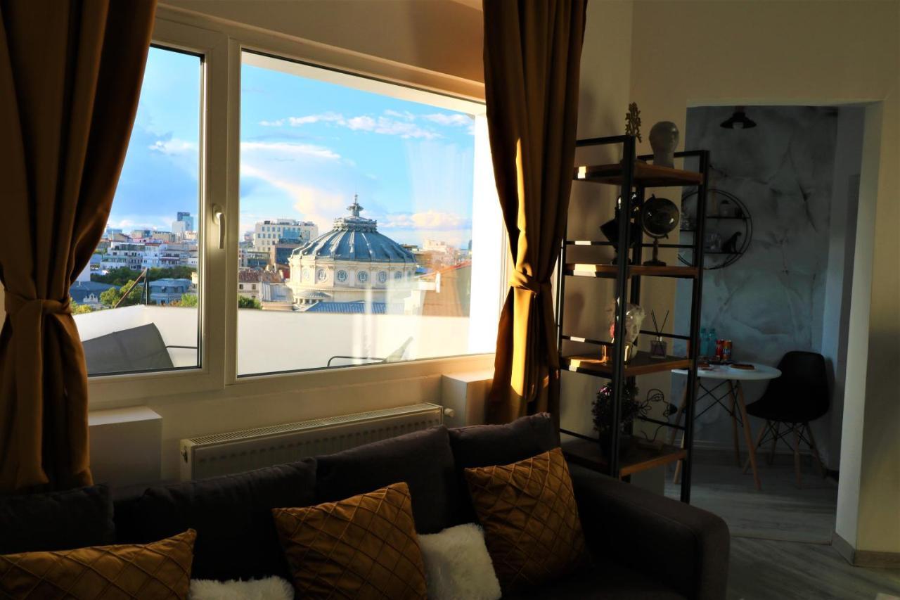 Athenee Palace Apartment - Panoramic View Terrace & Balcony - Free Minibar Bukareszt Zewnętrze zdjęcie